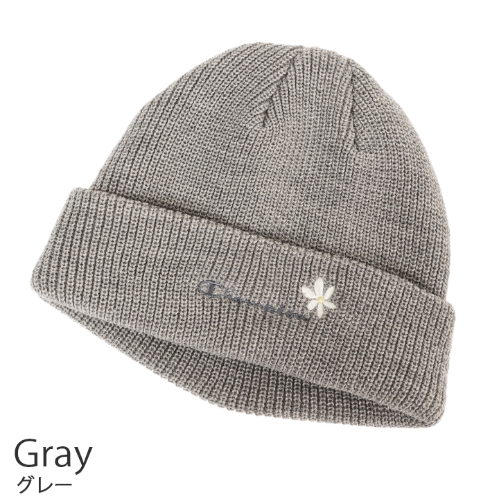 Champion（チャンピオン） 畦編みフラワーニットキャップ 492-1024