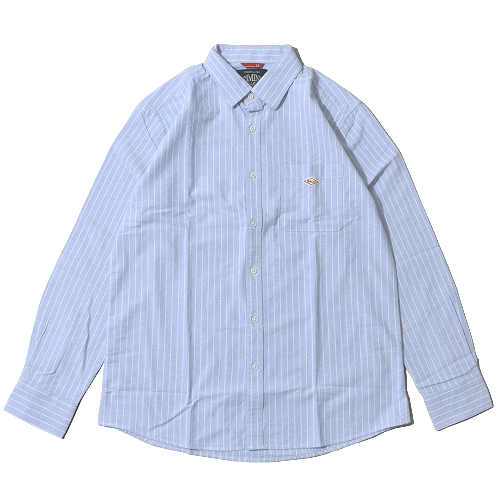 BALL シャツ メンズ オックス レギュラーカラー ギンガムチェック 綿