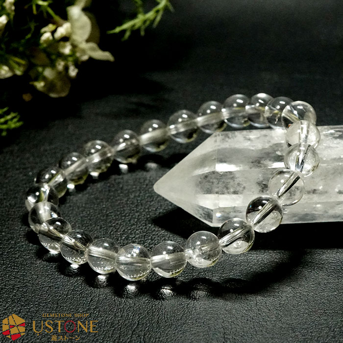 レムリアン水晶 ブレスレット 8mm AAA 証明書付き コロンビア産
