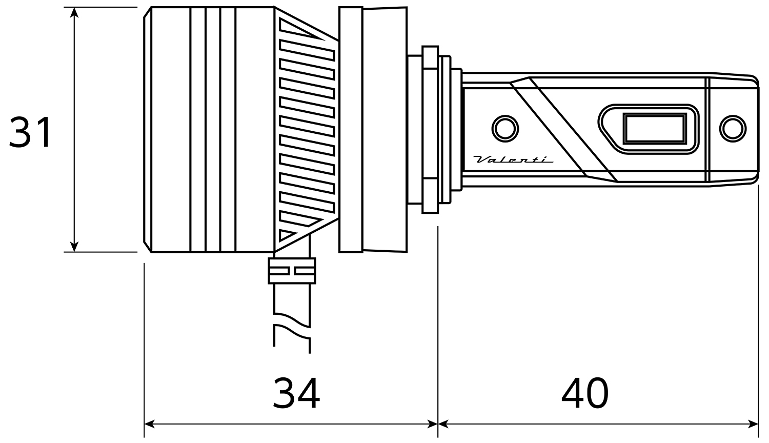 ヴァレンティ（VALENTI） ヴァレンティモト ジュエルLEDヘッドバルブZX