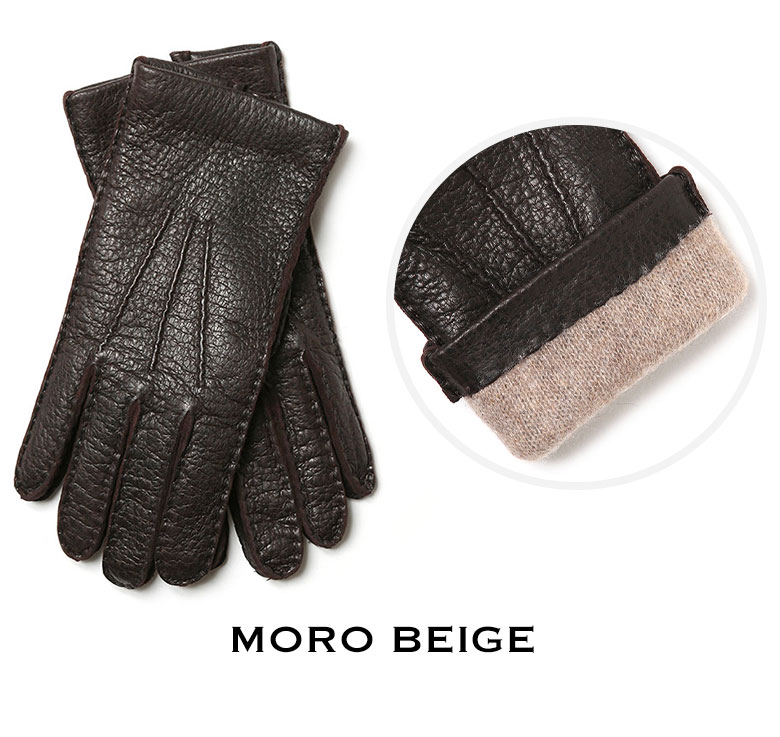 メローラ 手袋 ペッカリー メンズ カシミア グローブ MEROLA【返品不可