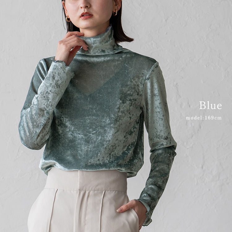 VitaFelice（ヴィータフェリーチェ） ベロアトップス レディース 長袖