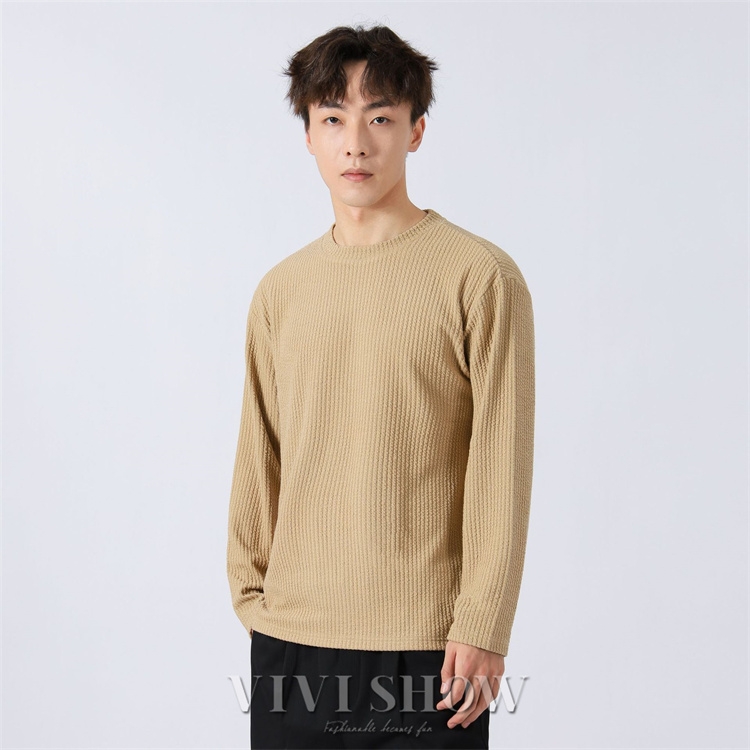 メンズ Tシャツ 長袖 ラウンドネック カットソー トップス 定番