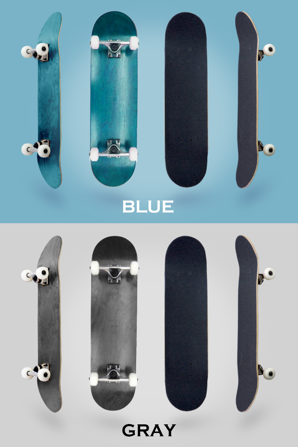 スケートボード ブランク コンプリート スケボー 無地 デッキ ブランク