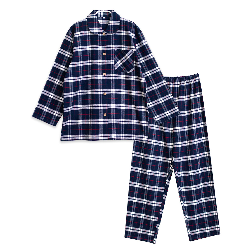 パジャマ レディース 綿100％ 長袖 冬 前開き ボタン 厚手のネル起毛