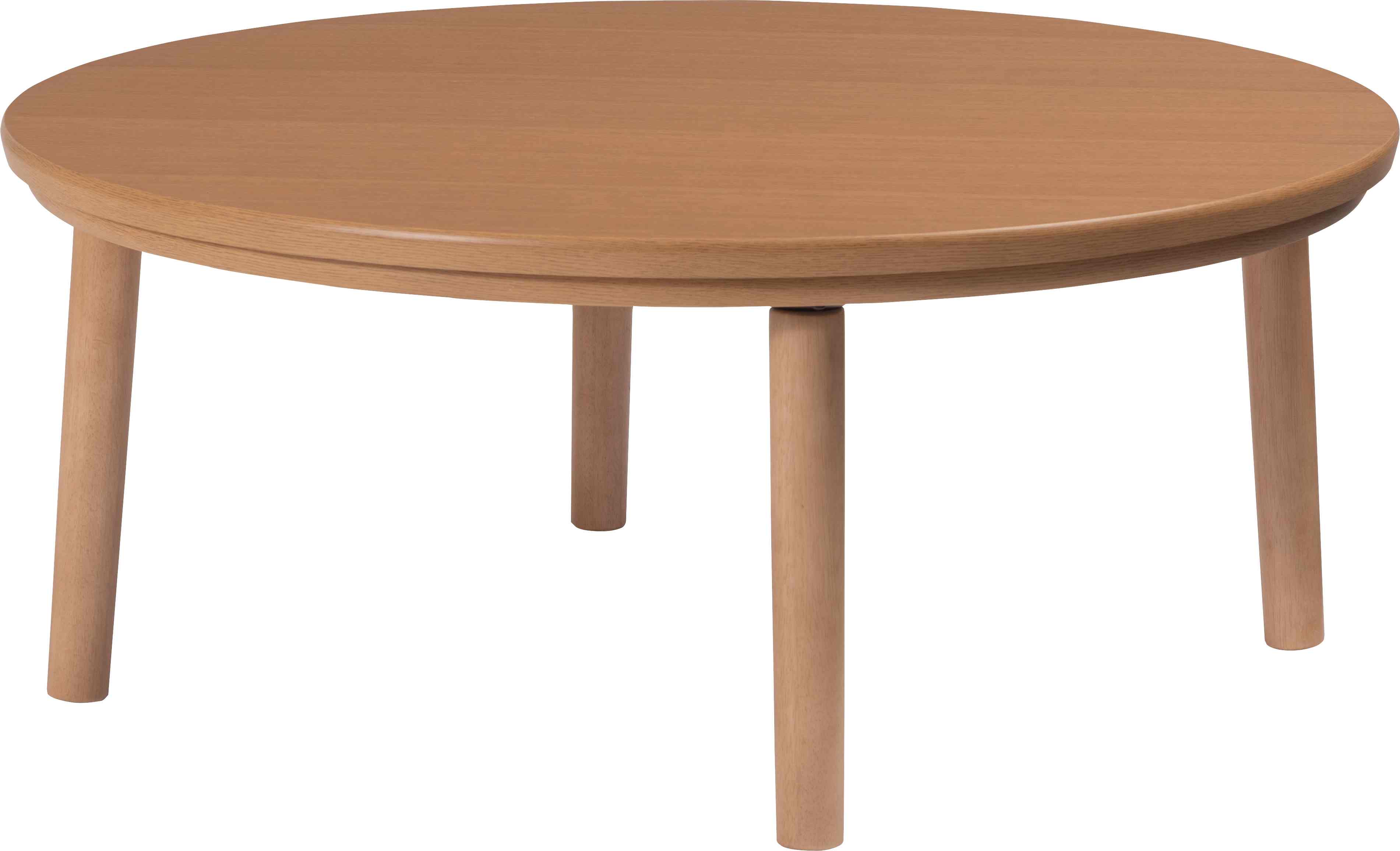 東谷 こたつテーブル 90cm 円形 カーボン フラット ヒーター 丸