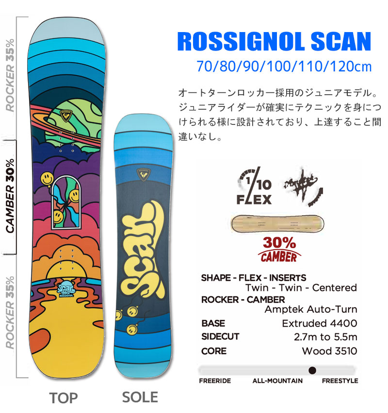 ROSSIGNOL（ロシニョール） スノーボード 3点セット キッズ ジュニア