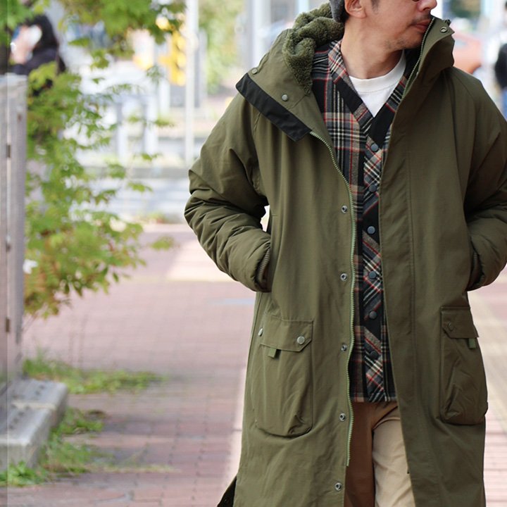 PATY ベンチコート メンズ レディース 裏ボア Wジップ 袖リブ 軽量 撥