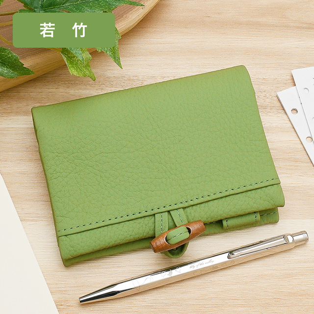 ASHFORD（アシュフォード） システム手帳 M6 抹茶 牛革 MINI6 13mm