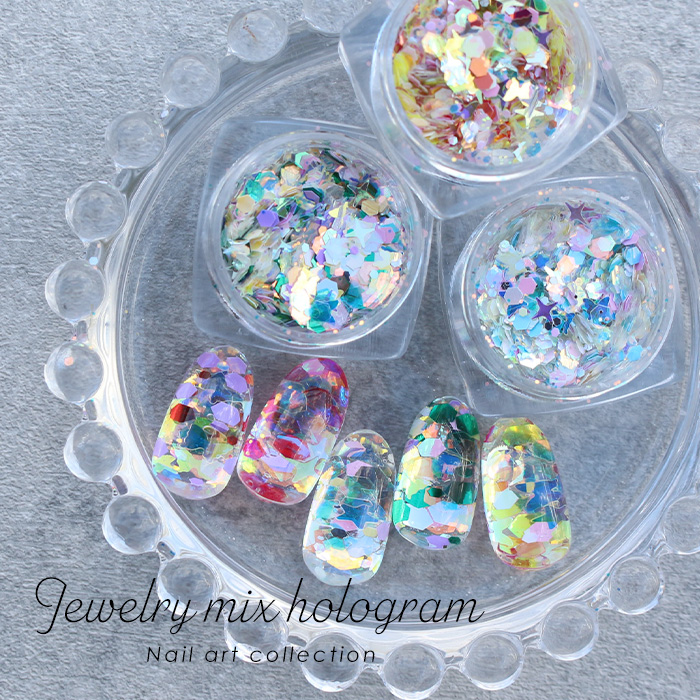 ジュエリーミックスホログラム アソート ネイル ジェルネイル ラメ