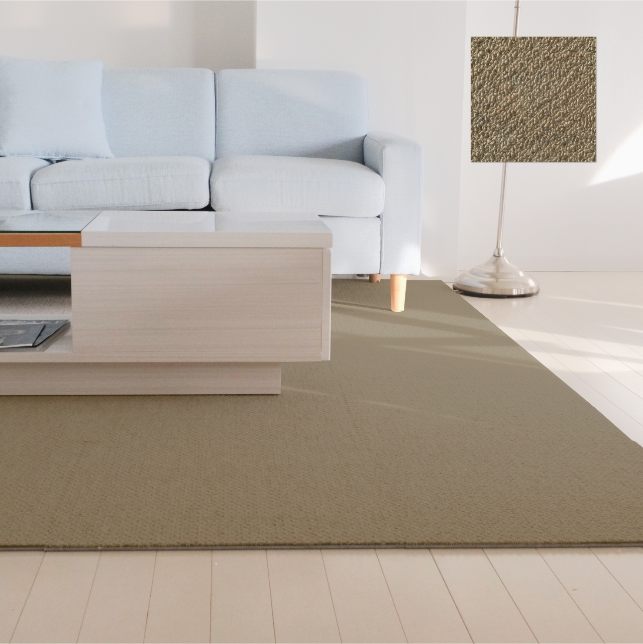 日東紡マテリアル 防音マット 防音カーペット 静床ライト 50×50cm 10枚