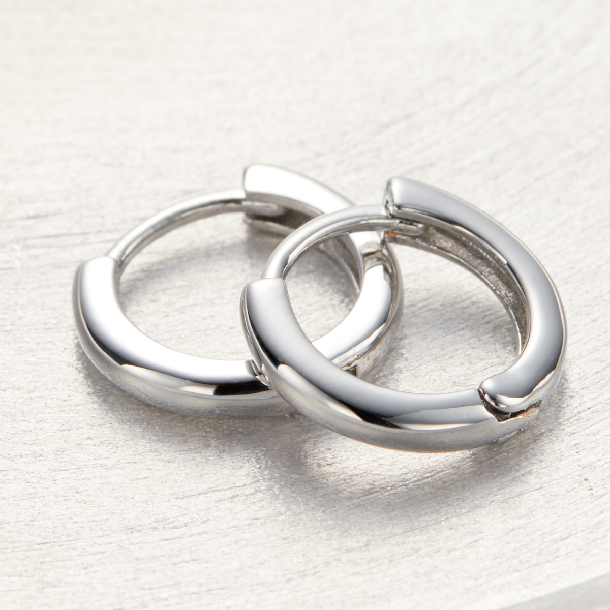 ピアス フープ レディース 両耳用 シルバー925 プラチナ加工 ニッケル