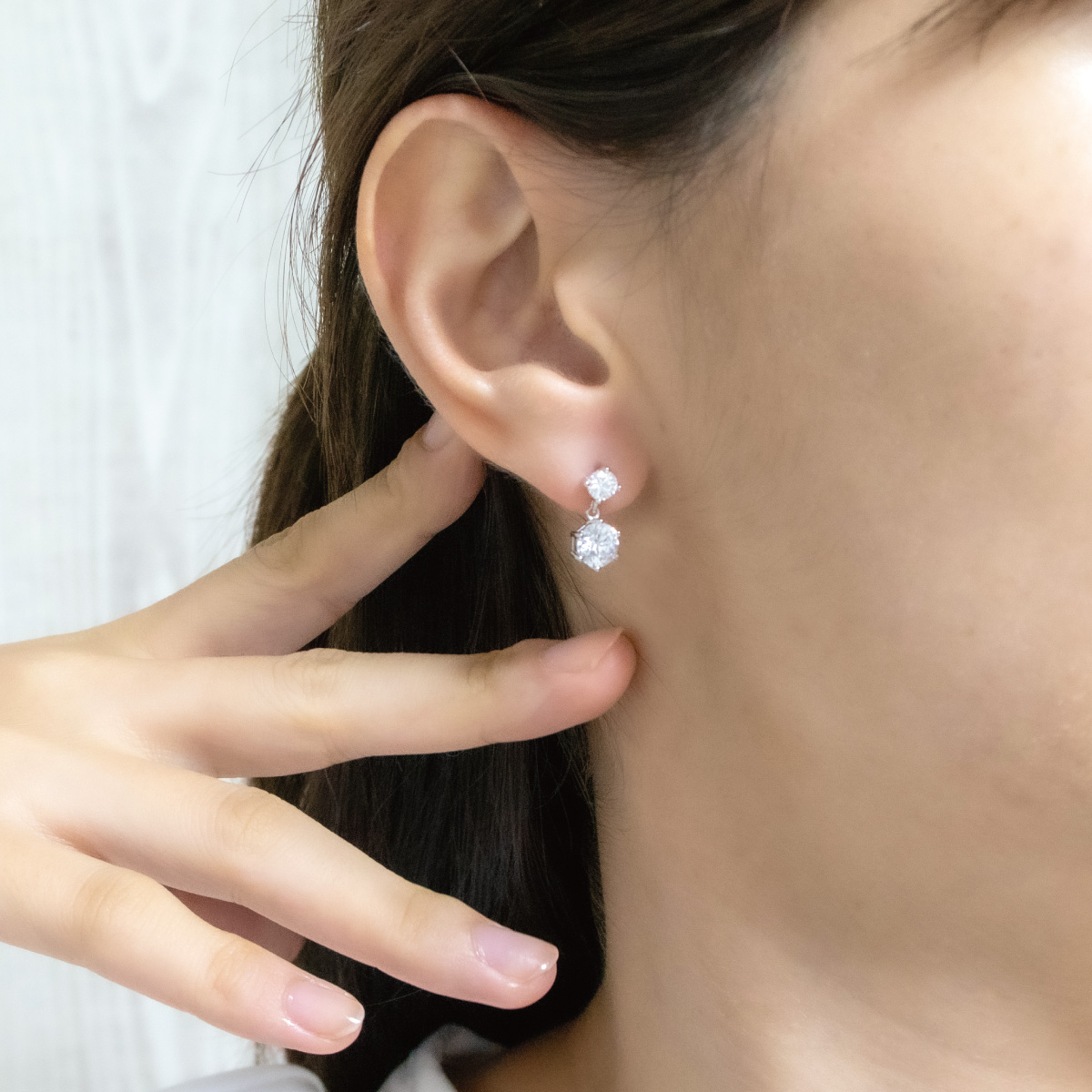 ピアス レディース 両耳用 シルバー925 スーパーキュービック