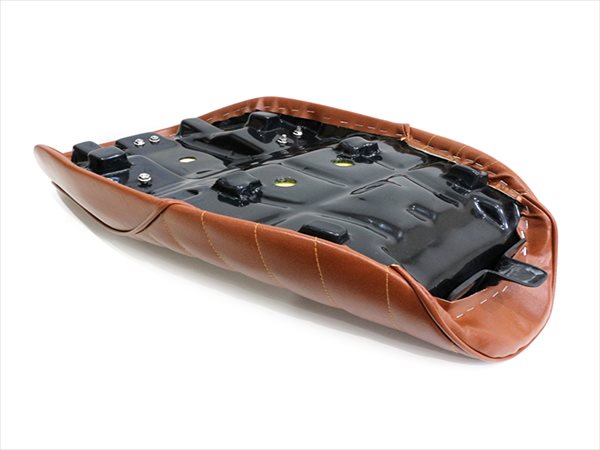 シート ブラウン 茶色 皮 レザー タックロール あんこ抜き 合皮レザー