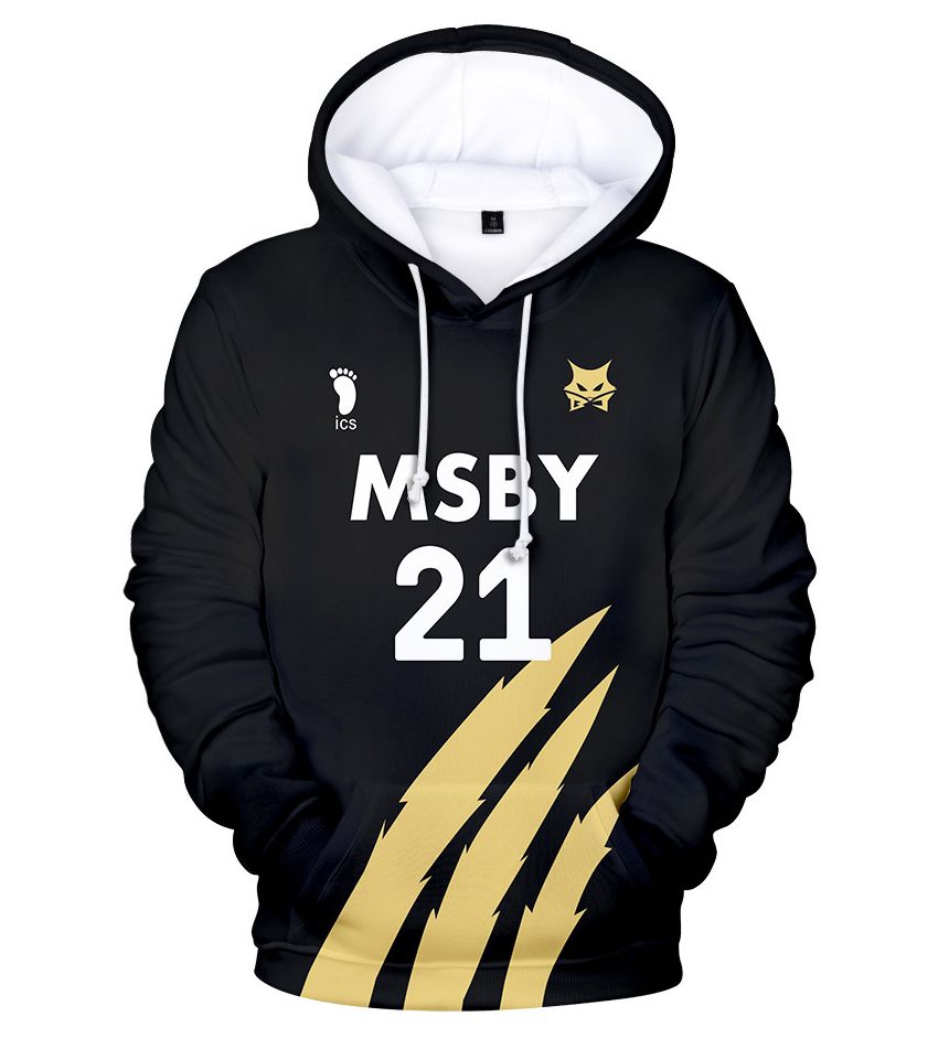 ハイキュー 風 MSBYブラックジャッカル パーカー 木兎光太郎 宮侑 佐久