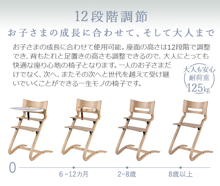 リエンダー ハイチェア + セーフティーバー セット Leander high chair