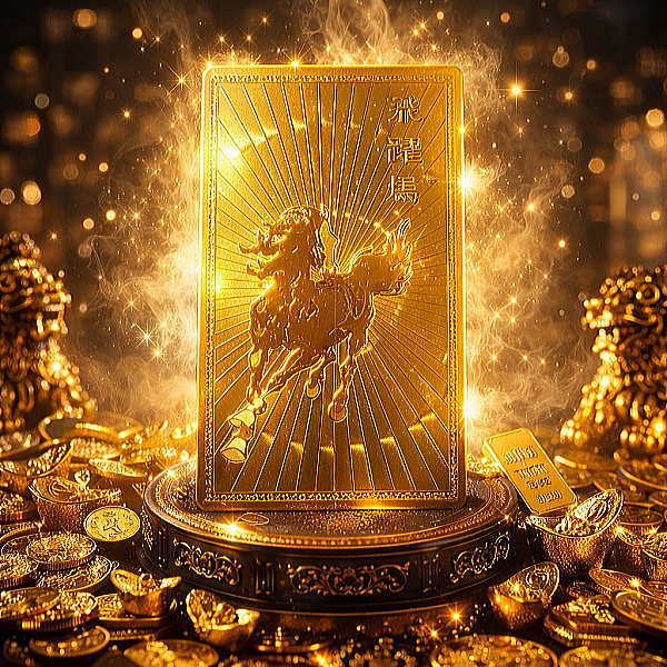 60年に1度の金運最強の丙午ひのえうま 2026年午年 馬の金護符 財布に