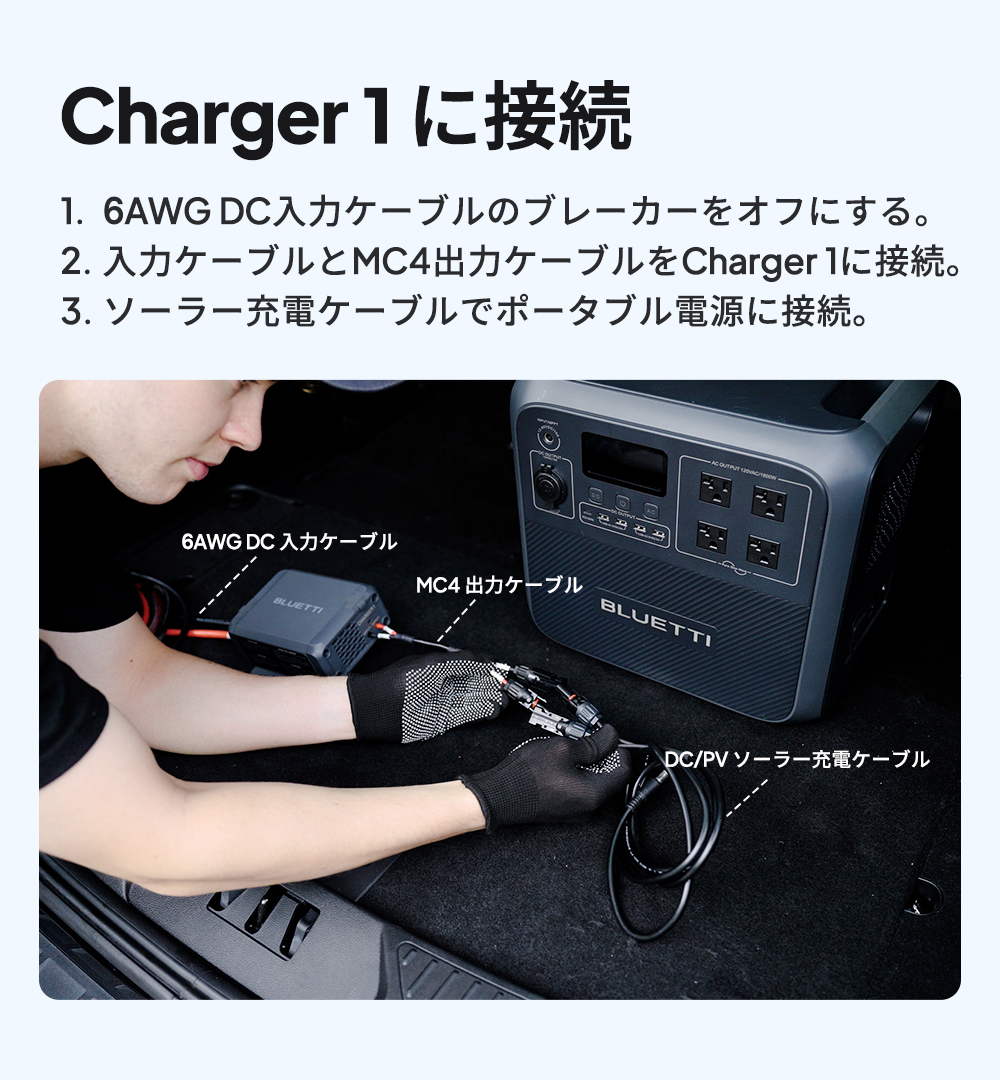 BLUETTI 【クーポンで37,950円 2/27~】BLUETTI Charger1 走行充電器
