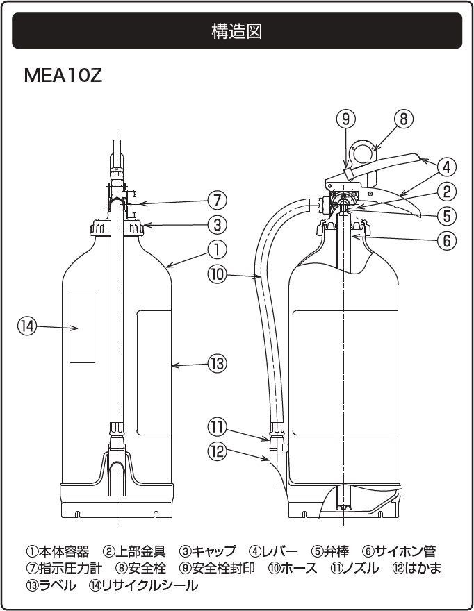 モリタ宮田工業 消火器 10型 MEA10Z 4本セット 2026年製 送料無料