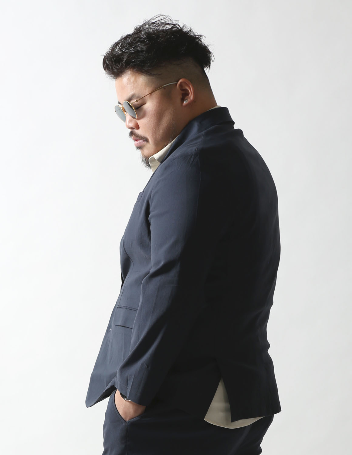 大きいサイズ 極鯨 セットアップ 上下セット メンズ ストレッチ 2L 3L