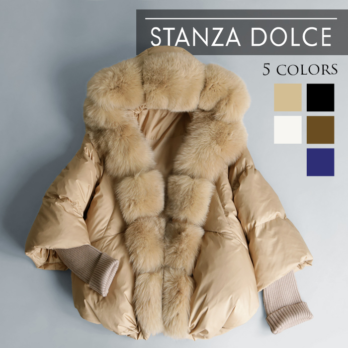 再入荷】ダウンジャケット ダウンコート フォックスファー コート 軽量