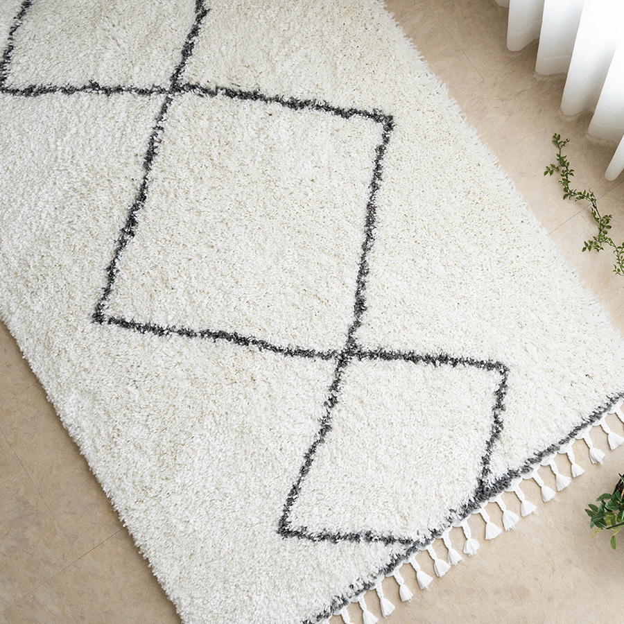 サヤンサヤン ラグ 3畳 ベニワレン 風 ウィルトン織 モロッカン 200