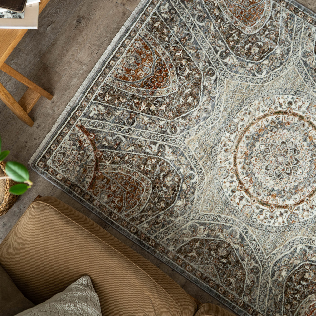 サヤンサヤン ラグ オリエンタル柄 約 3畳 ペルシャ 絨毯 ラグマット