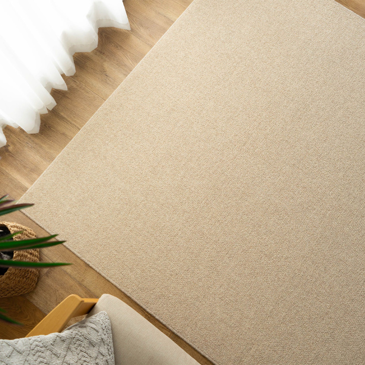 サヤンサヤン カーペット 4.5畳 江戸間 天然色 ウール 100％ ラグ 国産