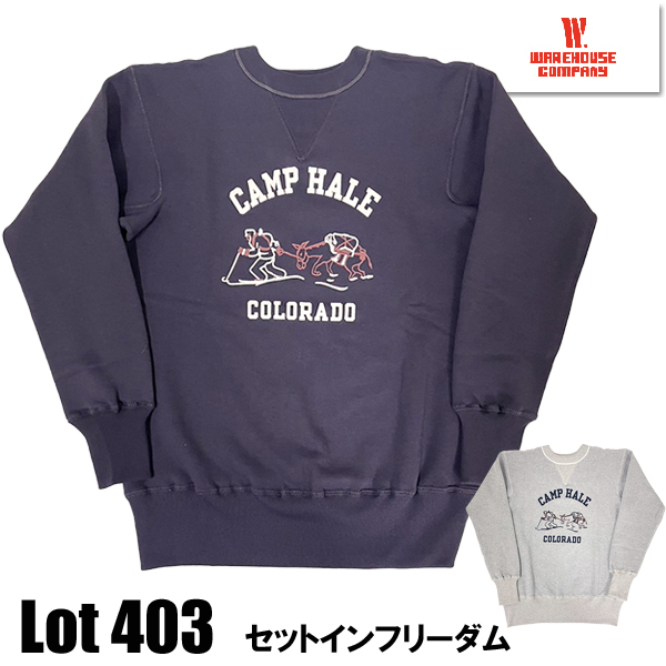 WAREHOUSE（ウエアハウス） スウェット Lot 403 ARMY MOUNTAIN