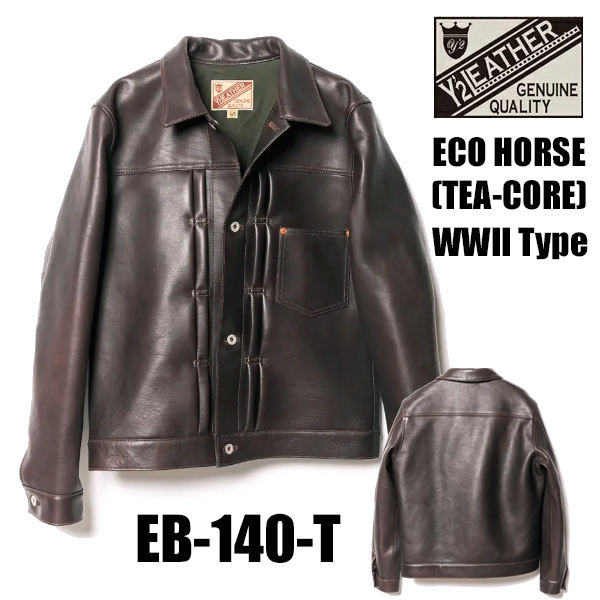Y'2 LEATHER ワイツーレザー 大戦モデル Gジャン EB-140-T ECO HORSE