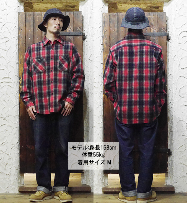 SUGAR CANE シュガーケーン ネルシャツ SC29204 CHECK SHIRT オンブレ