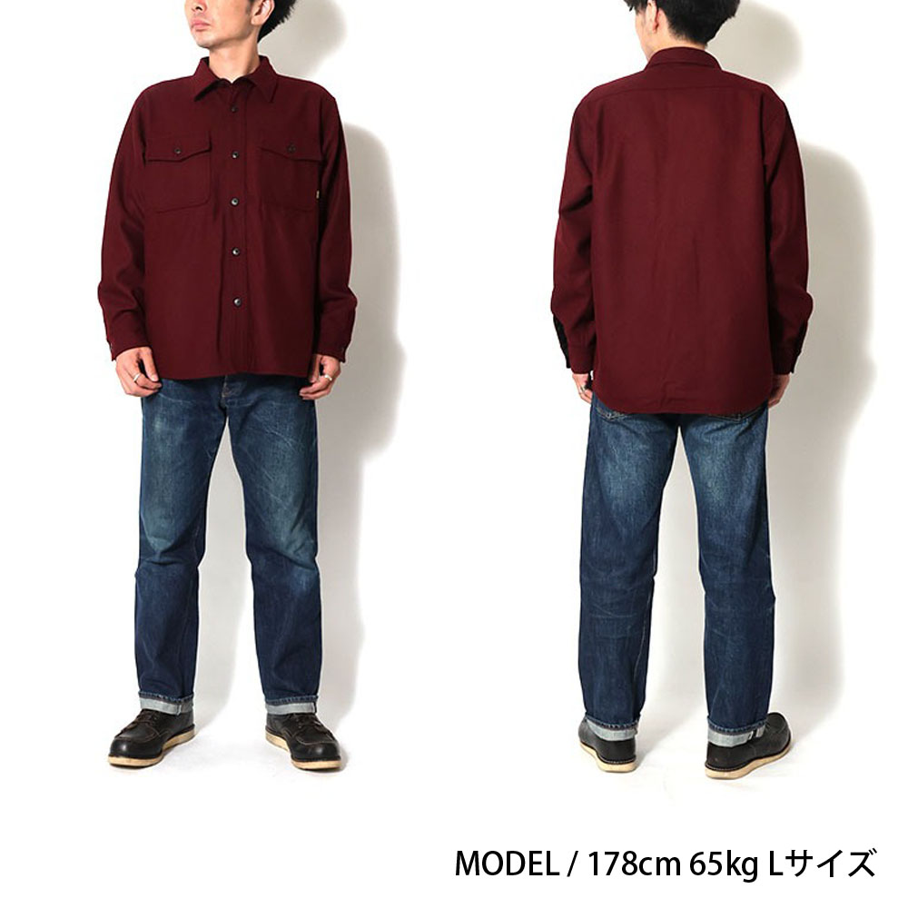 HOUSTON（ヒューストン） シャツジャケット メルトンCPOシャツ