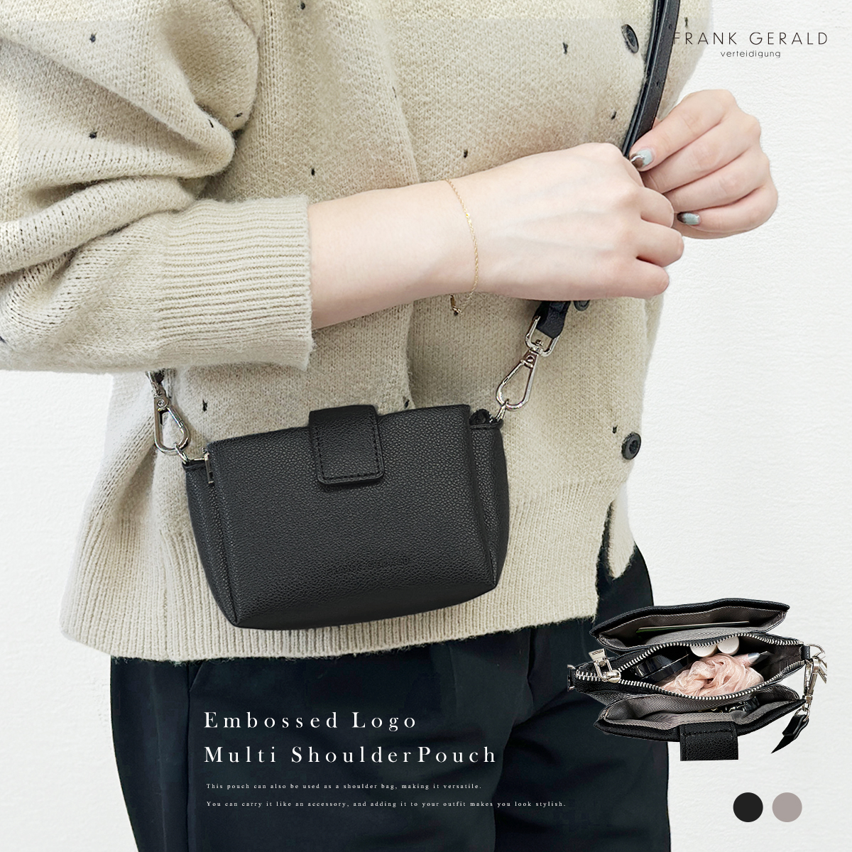 GISELLE ミニポーチ 小物入れ ミニショルダー バッグ 斜め掛け