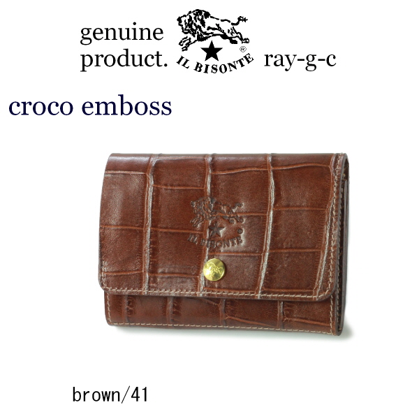 IL BISONTE（イルビゾンテ） 財布 ワンスナップ2つ折りウォレット