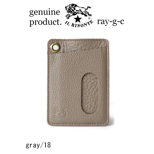 IL BISONTE（イルビゾンテ） カードケース 名刺入れ ハトメ付きカード