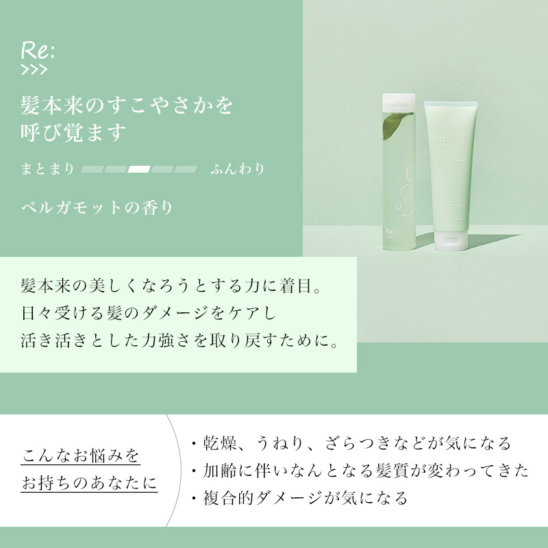 ADJUVANT（アジュバン） リ： エミサリー シャンプー 300ml|リ: re