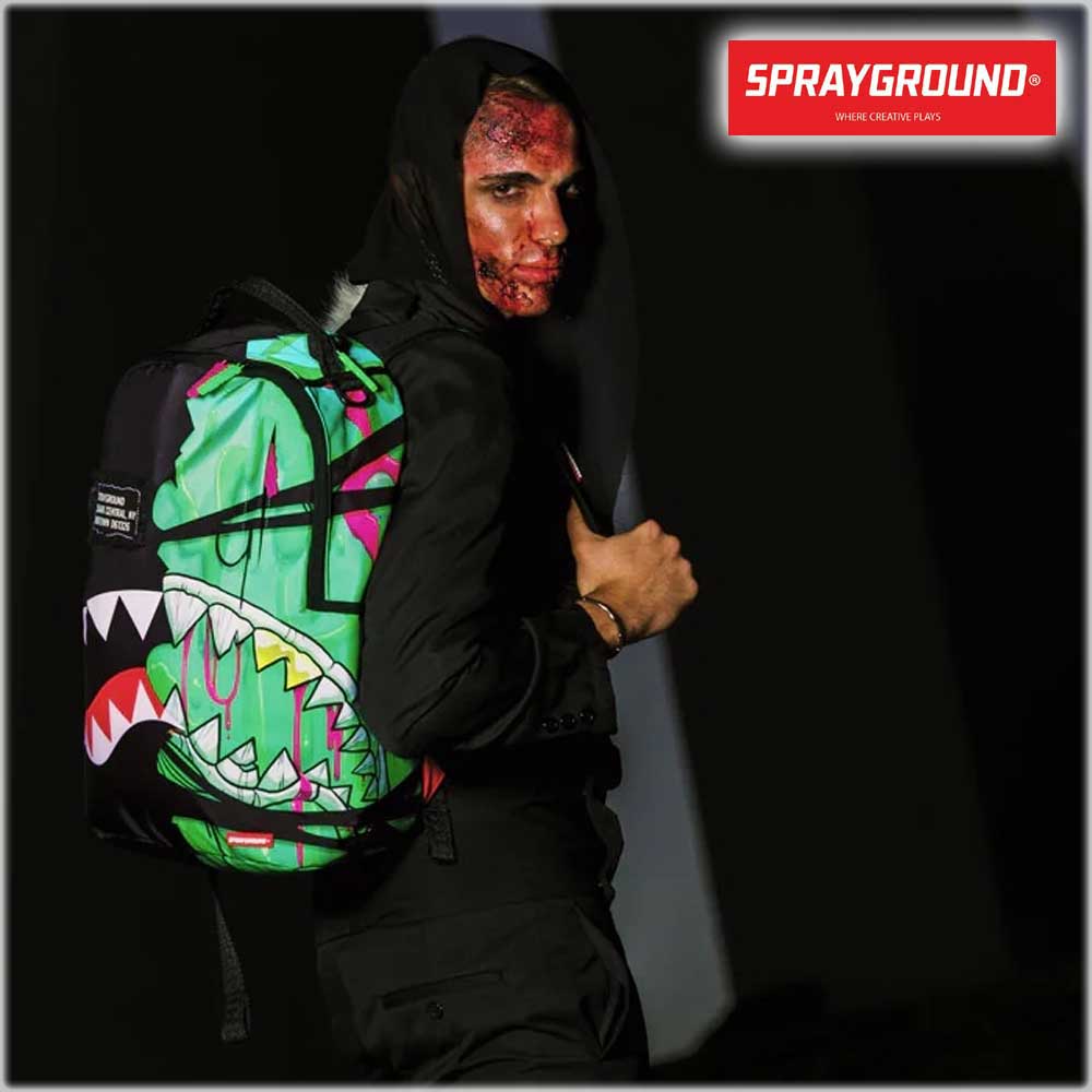 Sprayground/スプレーグラウンド バックパック Zombie Ooze Shark