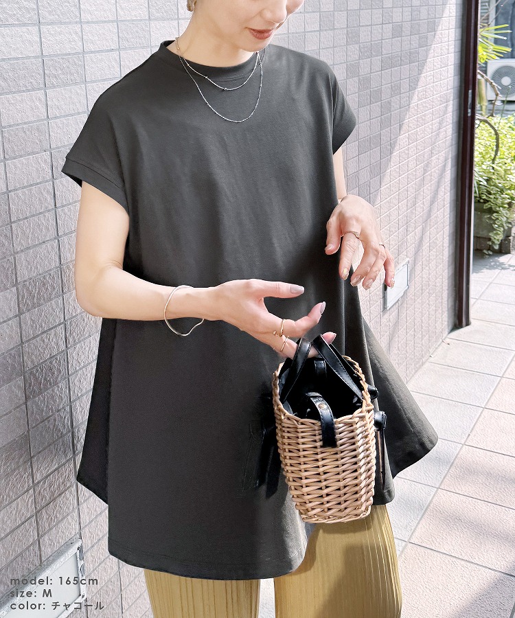 reca（レカ） フレンチスリーブフレアTシャツ bel-bs-191 レディース