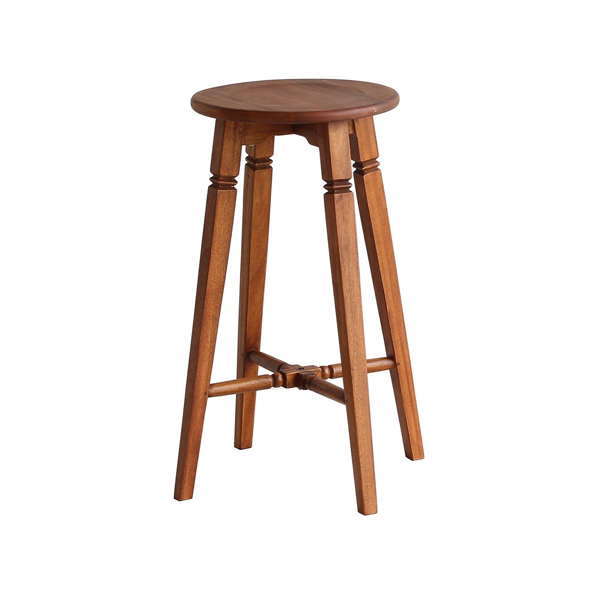 アンティークデザイン ハイチェア ハイスツール おしゃれ 天然木 背が