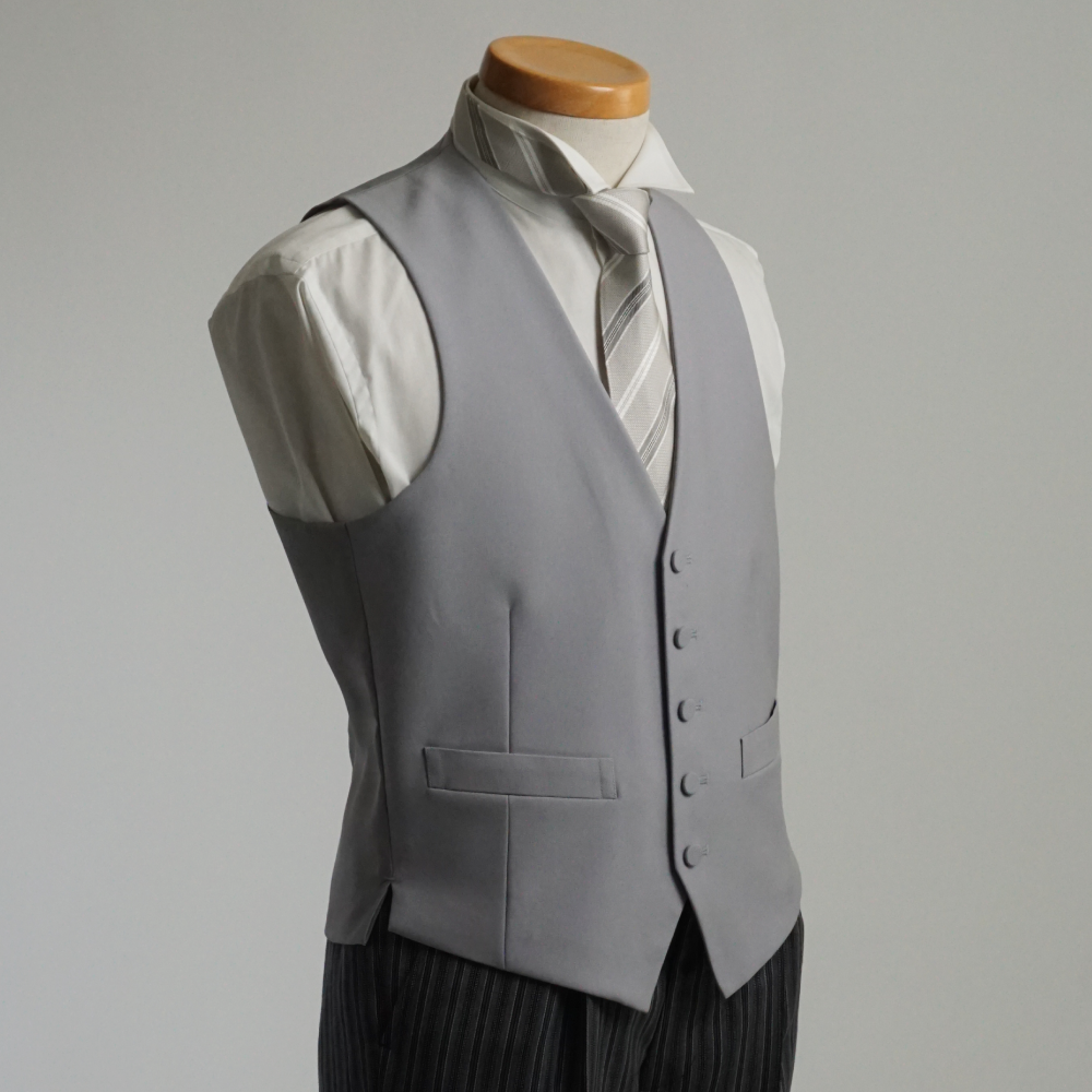 AB体 フォーマルベスト モーニングコート用 日本製 くるみボタン