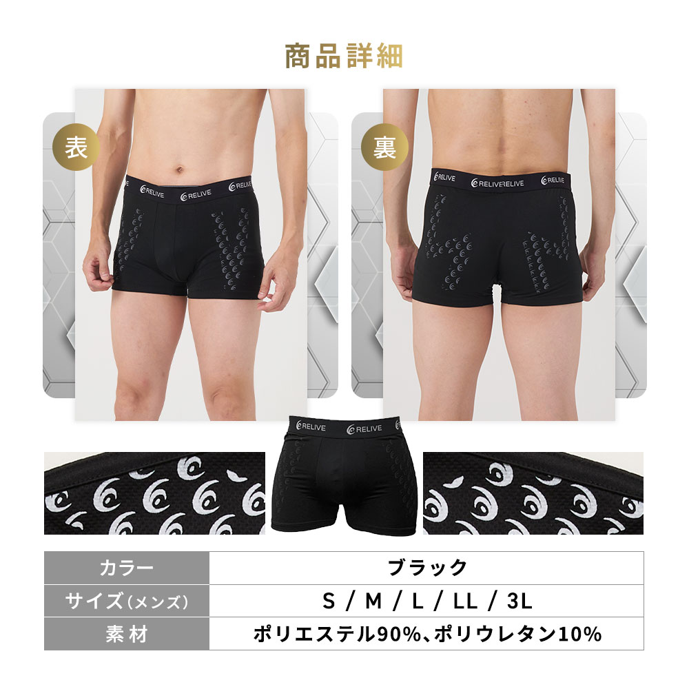 RELIVE（リライブ） リライブパンツ ボクサーパンツ 前閉じ 男性用
