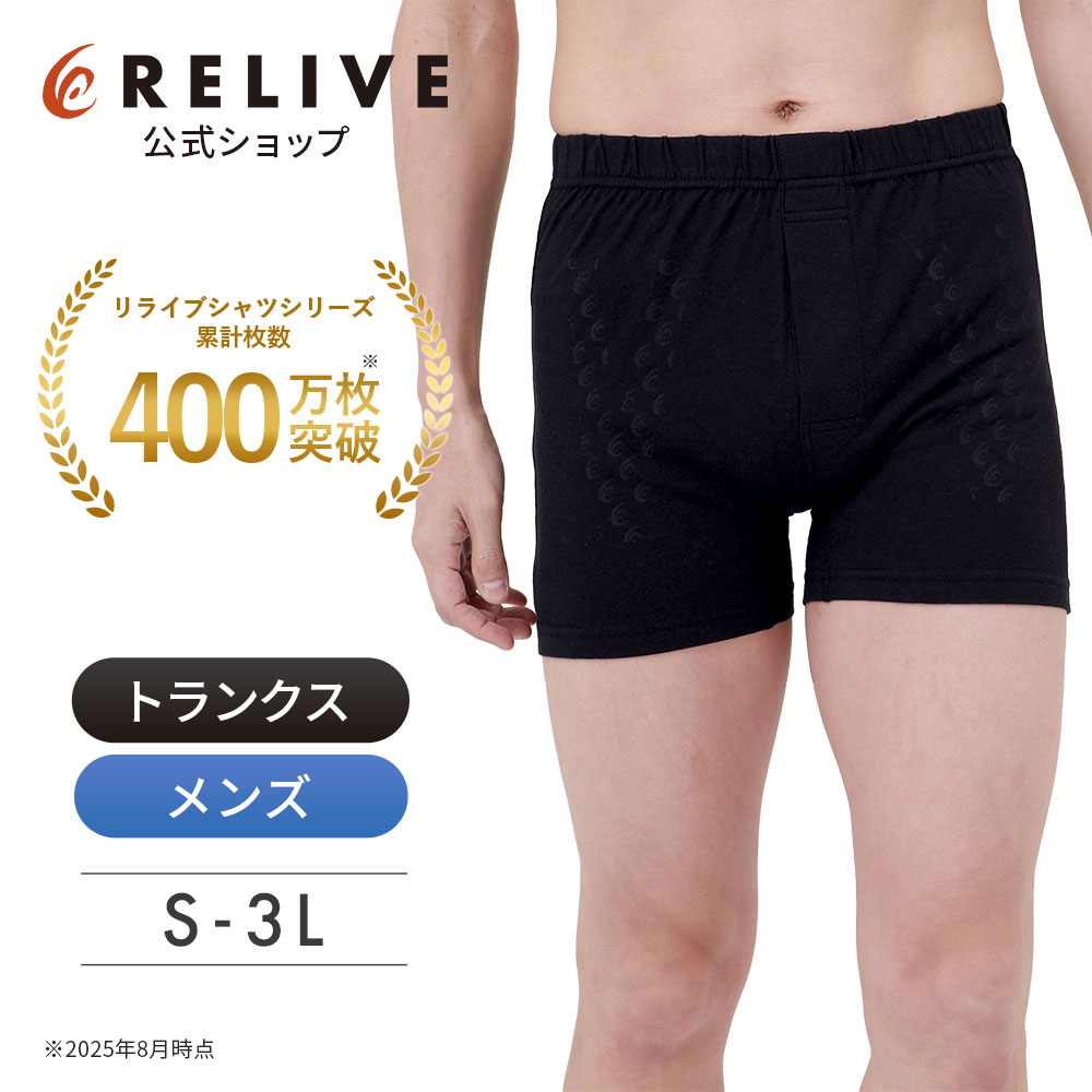 RELIVE（リライブ） パンツ トランクス 綿 前開き 男性用 リカバリー