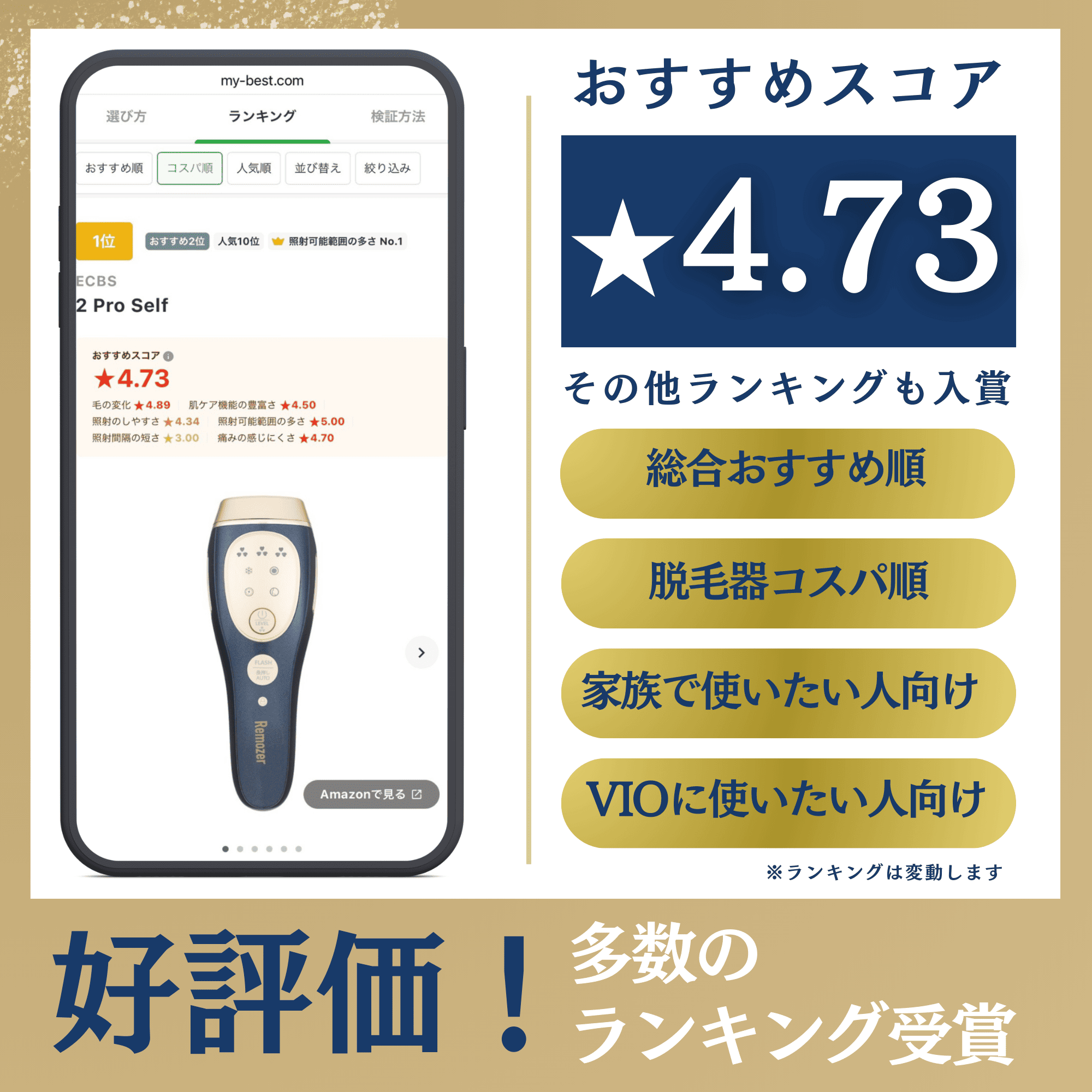 Remozer（リムーザー） 【SALE】脱毛器 Remozer 2 Pro Self 脱毛器