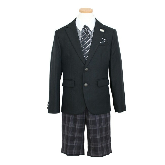 入学式 黒チェック ミチコロンドン 卒園式 卒業式 七五三 結婚式