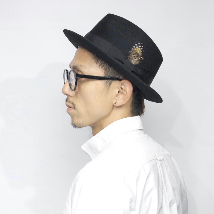 ラビットファー フェルト 中折れハット メンズ EDOHAT エドハット