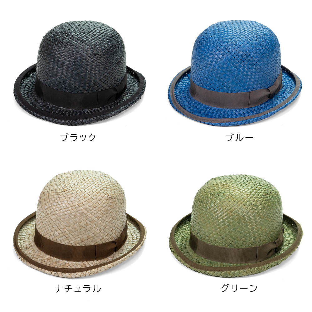 ボーラーハット メンズ 春夏 ストローハット 帽子 EDHAT エドハット