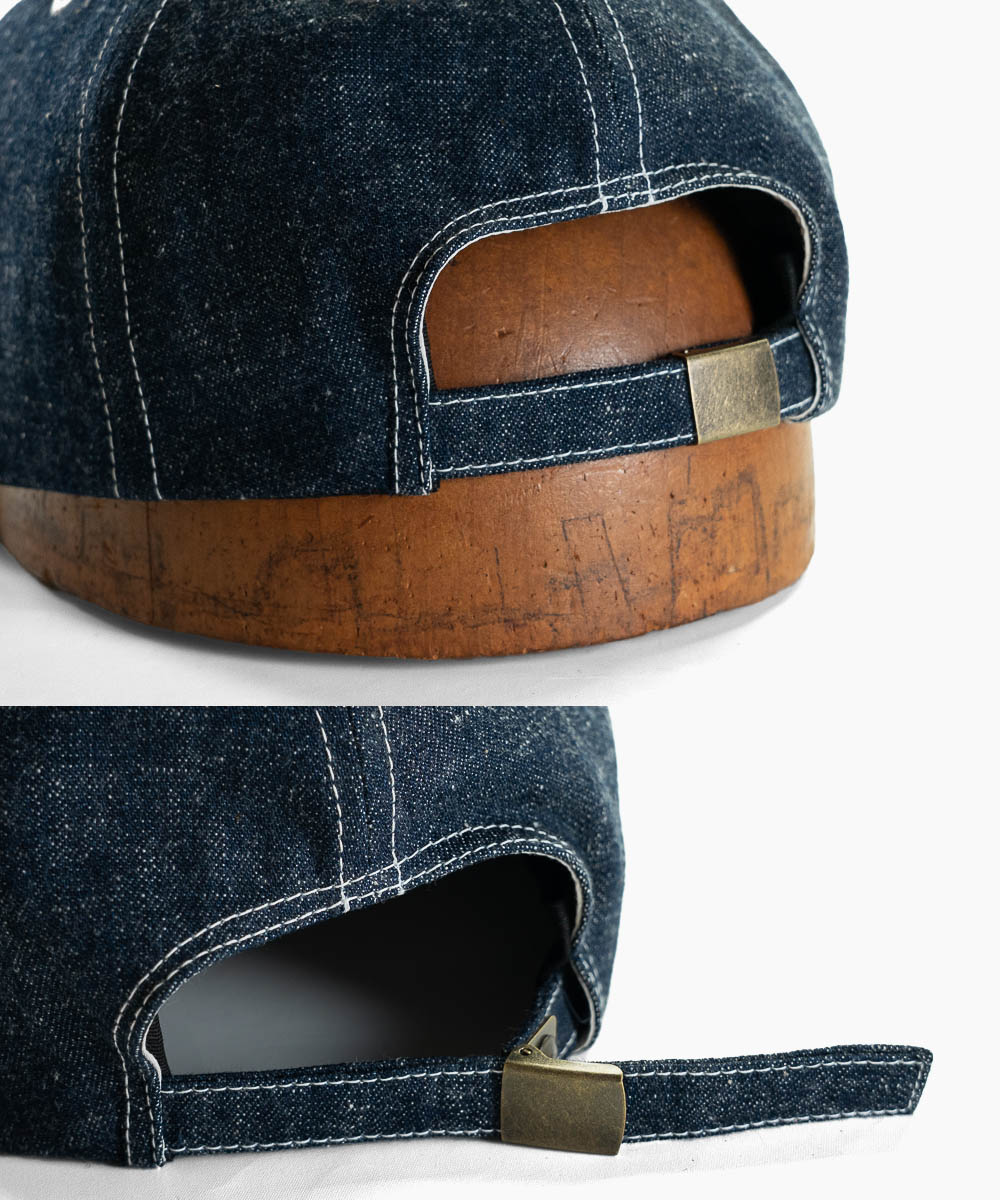 スキルドワーカーズ デニムキャップ メンズ 帽子 フラットバイザー