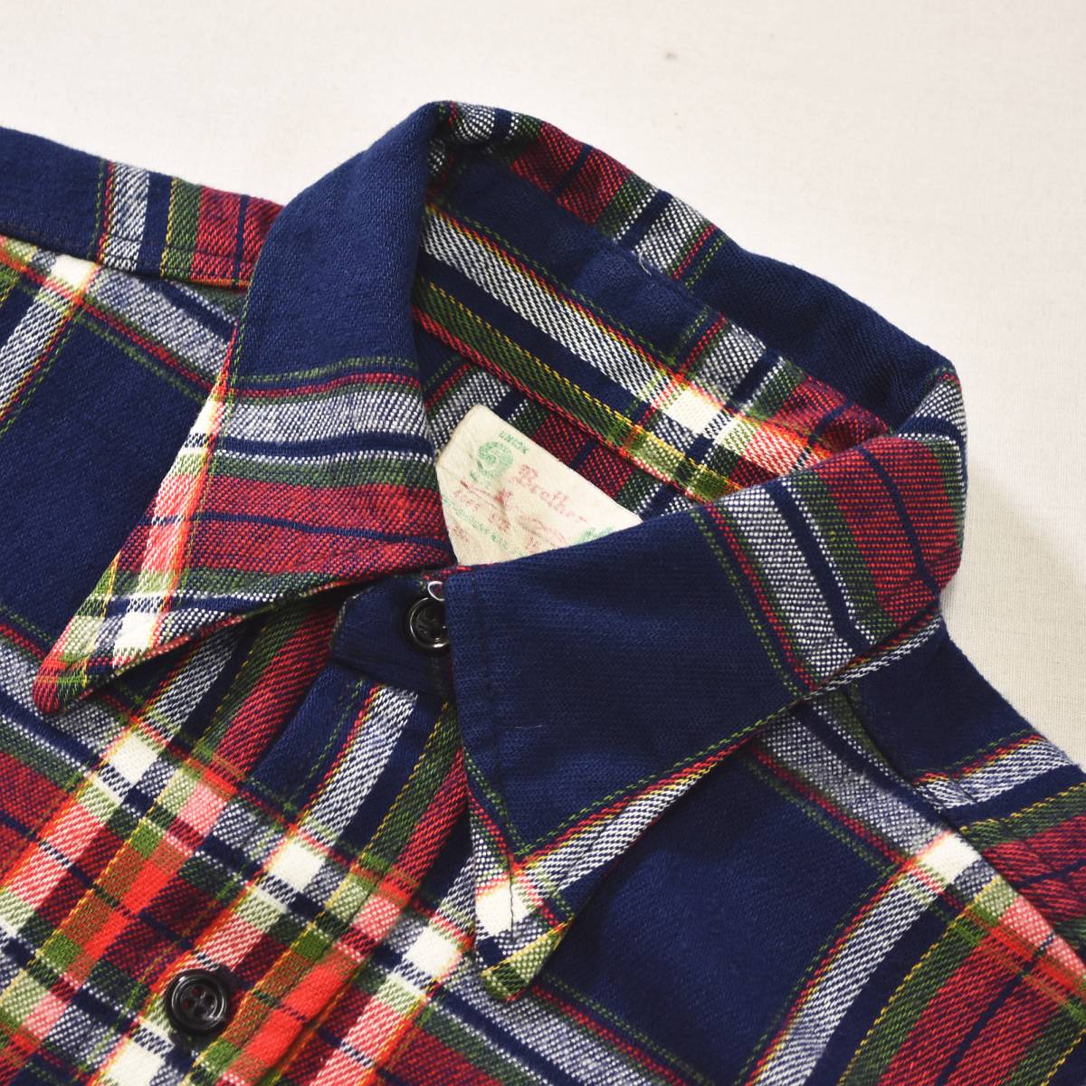 森タグ 60sヴィンテージ USA製 ファイブブラザー FIVEBROTHER チェック