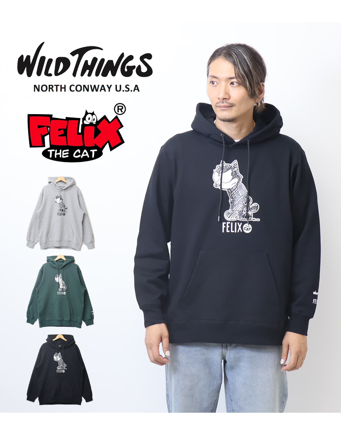 WILD THINGS（ワイルドシングス） FELIX コラボスウェットパーカー