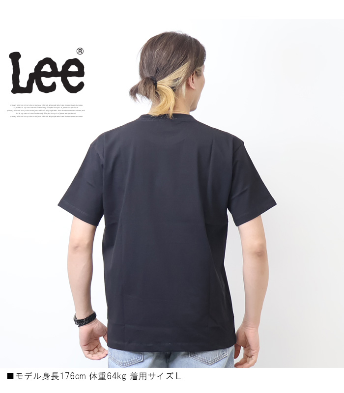 Lee（リー） ブルドッグワッペン 胸ポケット 半袖Tシャツ メンズ